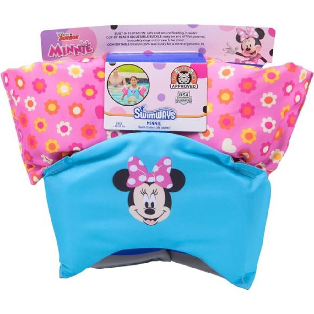 Disney Minnie Swim Trainer, US Coast Guard Approved Life Vest Kids for Girls
